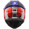 Youth Battle Scar Full Face MX Helmet - Gloss Red/White/Blue Product View
