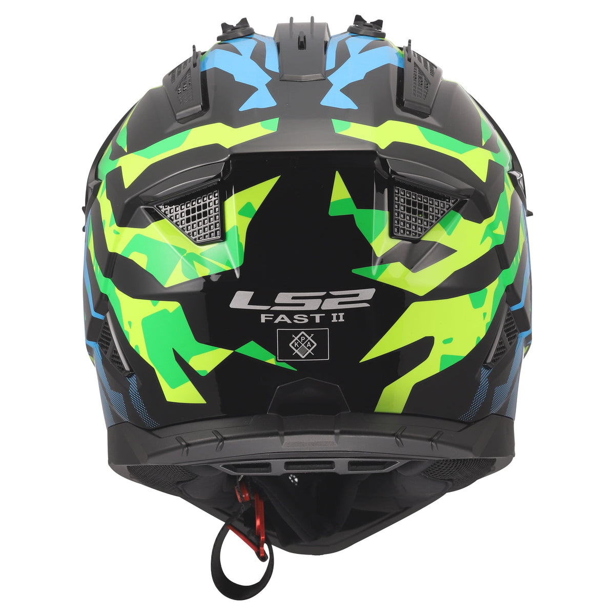 Helmet Gate II Electra Motocross Helmet - Gloss Blue/Pink/Green Product View