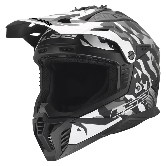 Helmet Gate II Electra Motocross Motorcraft Helmet - Matte Black/Gray Product View