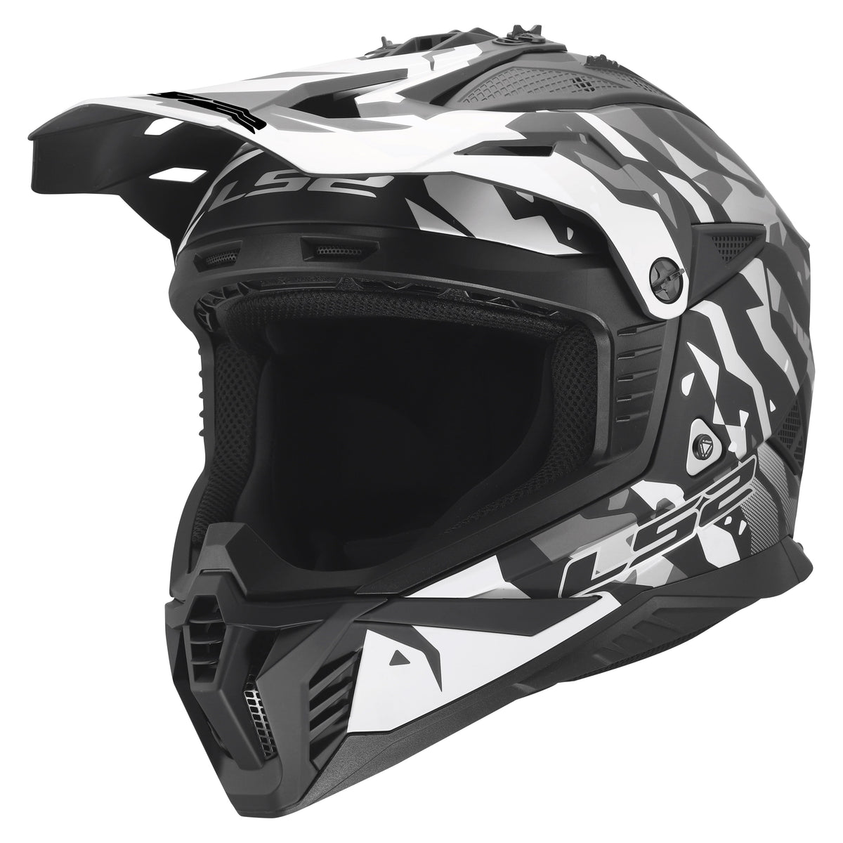 Helmet Gate II Electra Motocross Motorcraft Helmet - Matte Black/Gray Product View