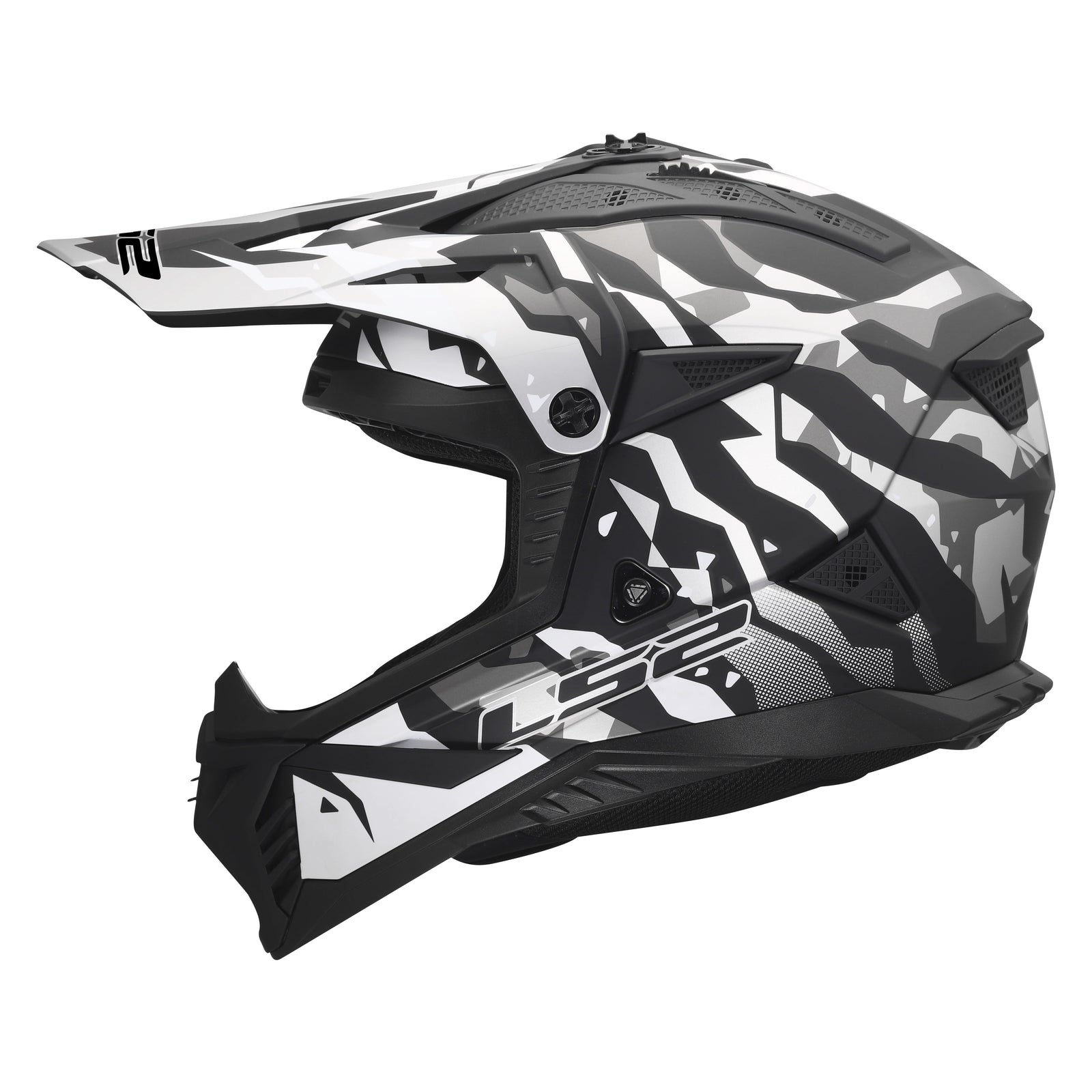 Helmet Gate II Electra Motocross Motorcraft Helmet - Matte Black/Gray Product View