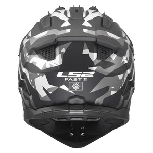Helmet Gate II Electra Motocross Motorcraft Helmet - Matte Black/Gray