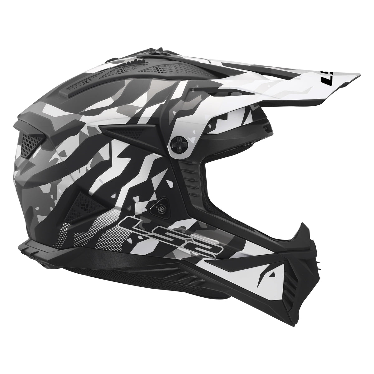 Helmet Gate II Electra Motocross Motorcraft Helmet - Matte Black/Gray Product View