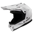 Helmet Gate II Solid Full Face MX Motorcycle Helmet - Gloss White Product View
