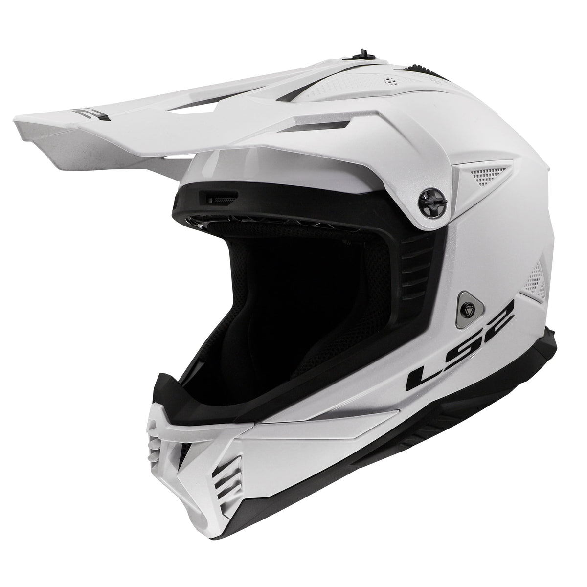 Helmet Gate II Solid Full Face MX Motorcycle Helmet - Gloss White Product View