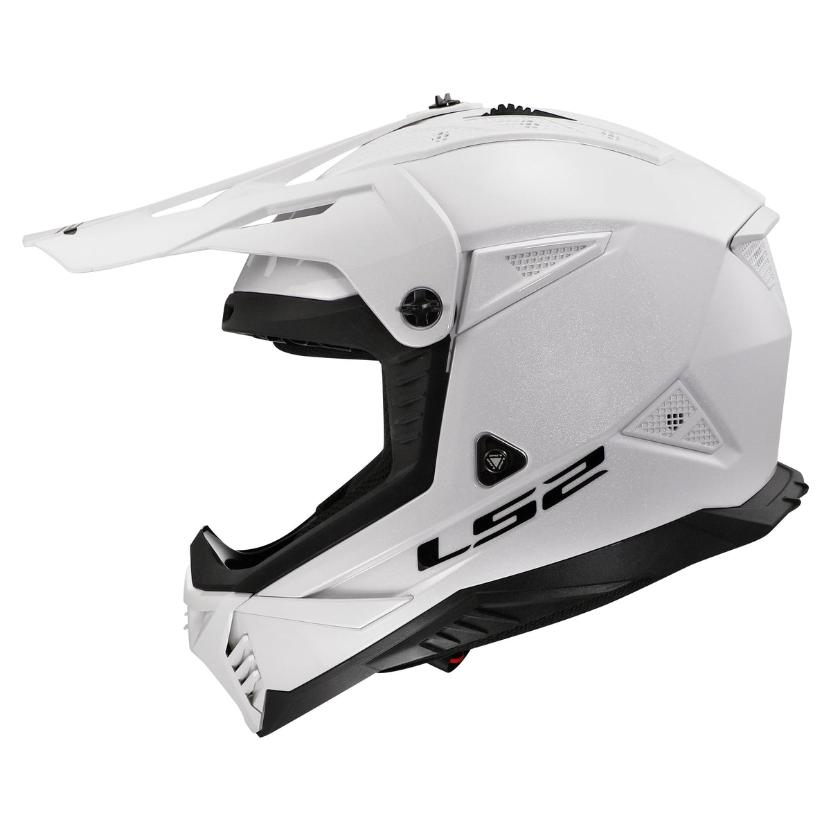 Helmet Gate II Solid Full Face MX Motorcycle Helmet - Gloss White Product View