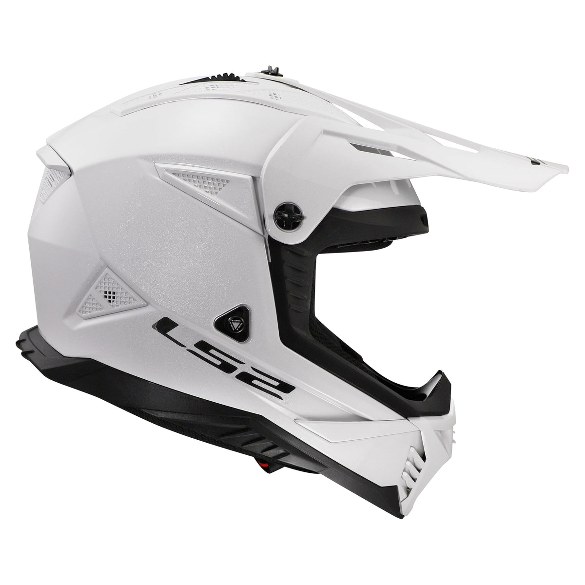 Helmet Gate II Solid Full Face MX Motorcycle Helmet - Gloss White Product View