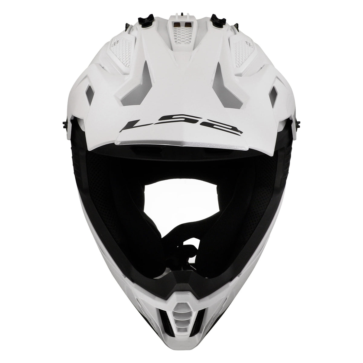 Helmet Gate II Solid Full Face MX Motorcycle Helmet - Gloss White Product View
