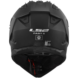 Helmet Gate II Solid Full Face MX Motorcycle Helmet - Matte Black