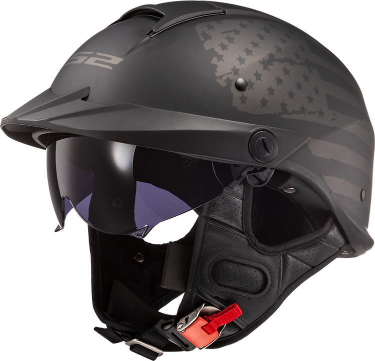 LS2 REBELLION MOTORCYCLE HALF HELMET