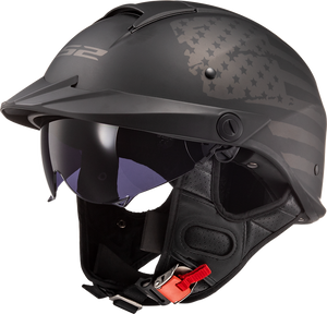 LS2 REBELLION MOTORCYCLE HALF HELMET