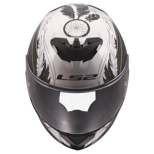 Rapid III Dreamcatcher Full Face Motorcycle Helmet - Chameleon White