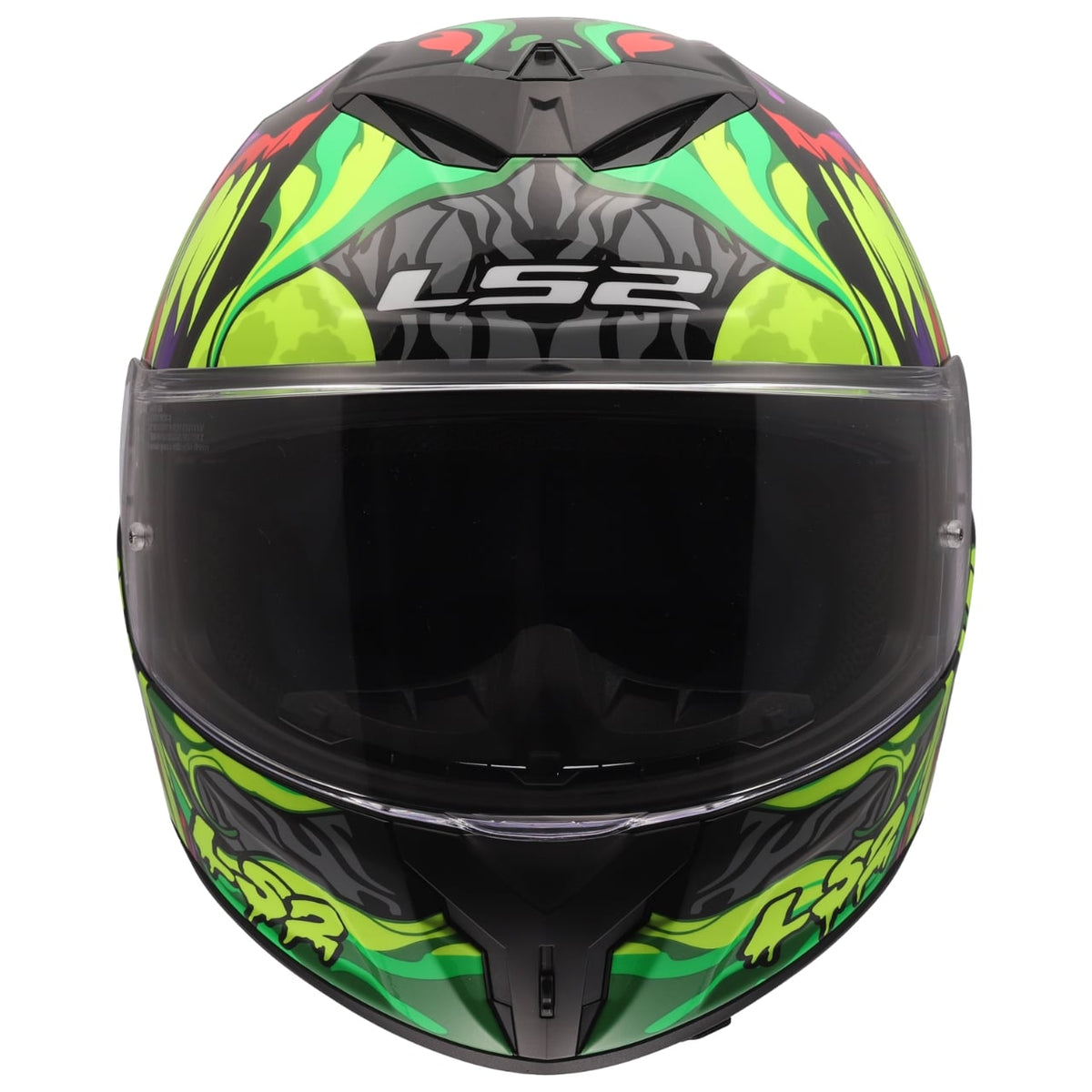 Rapid III Lycant Full Face Helmet - Gloss Black/Green/Purple Product View