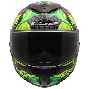 Rapid III Lycant Full Face Helmet - Gloss Black/Green/Purple