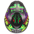 Rapid III Lycant Full Face Helmet - Gloss Black/Green/Purple Product View