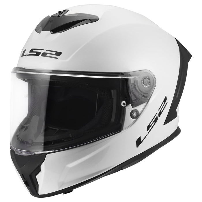 Rapid III Solid Full Face Motorcycle Helmet - Gloss White Product View