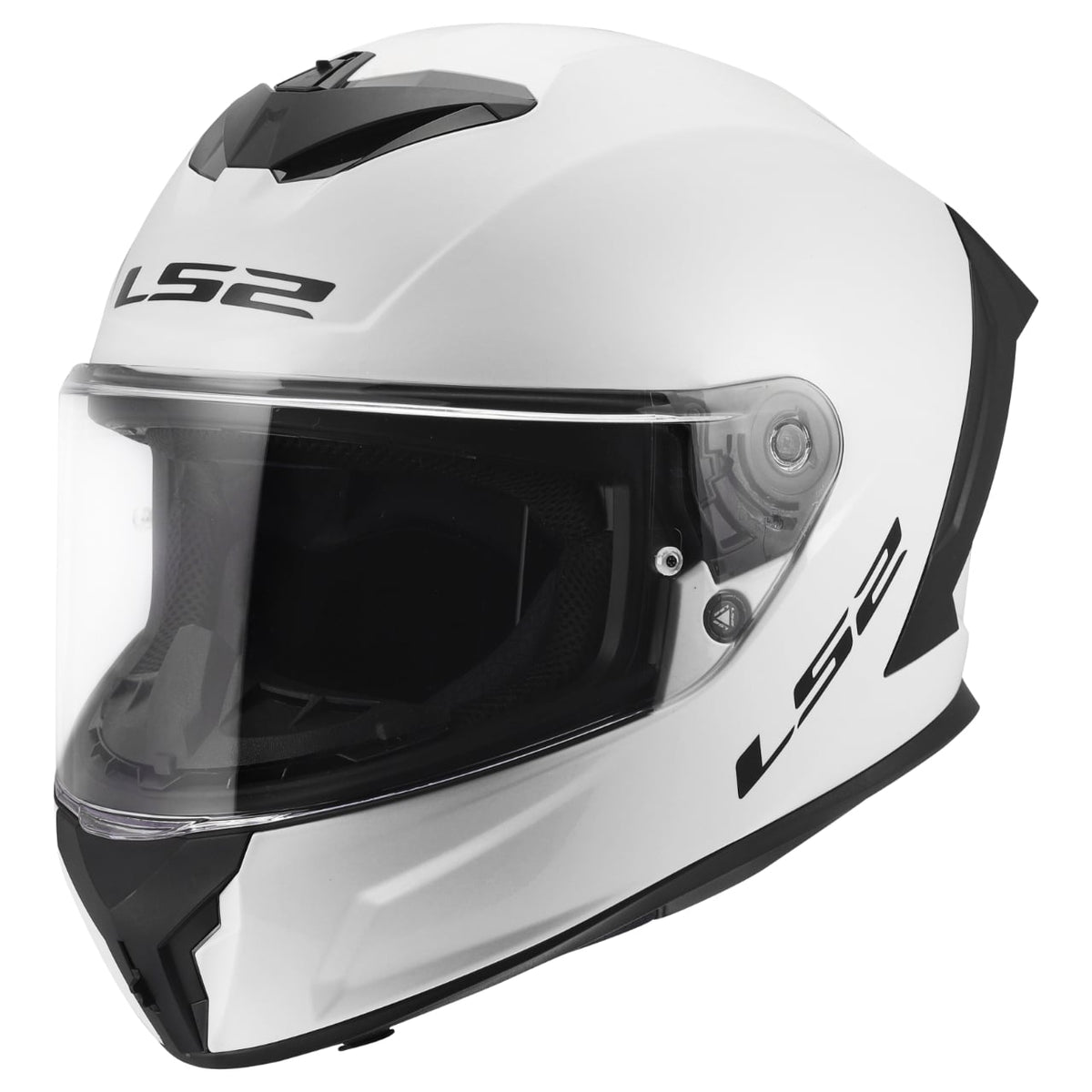 Rapid III Solid Full Face Motorcycle Helmet - Gloss White Product View