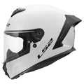 Rapid III Solid Full Face Motorcycle Helmet - Gloss White Product View