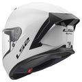 Rapid III Solid Full Face Motorcycle Helmet - Gloss White Product View