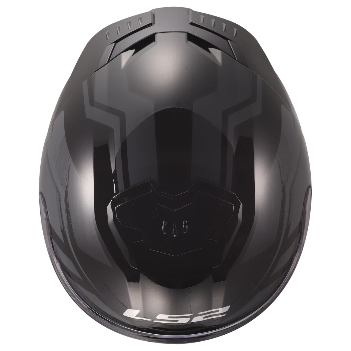 Helmet Stream II Fury Full Face Motorcycle Helmet with SunShield - Gloss Black/Gray Product View