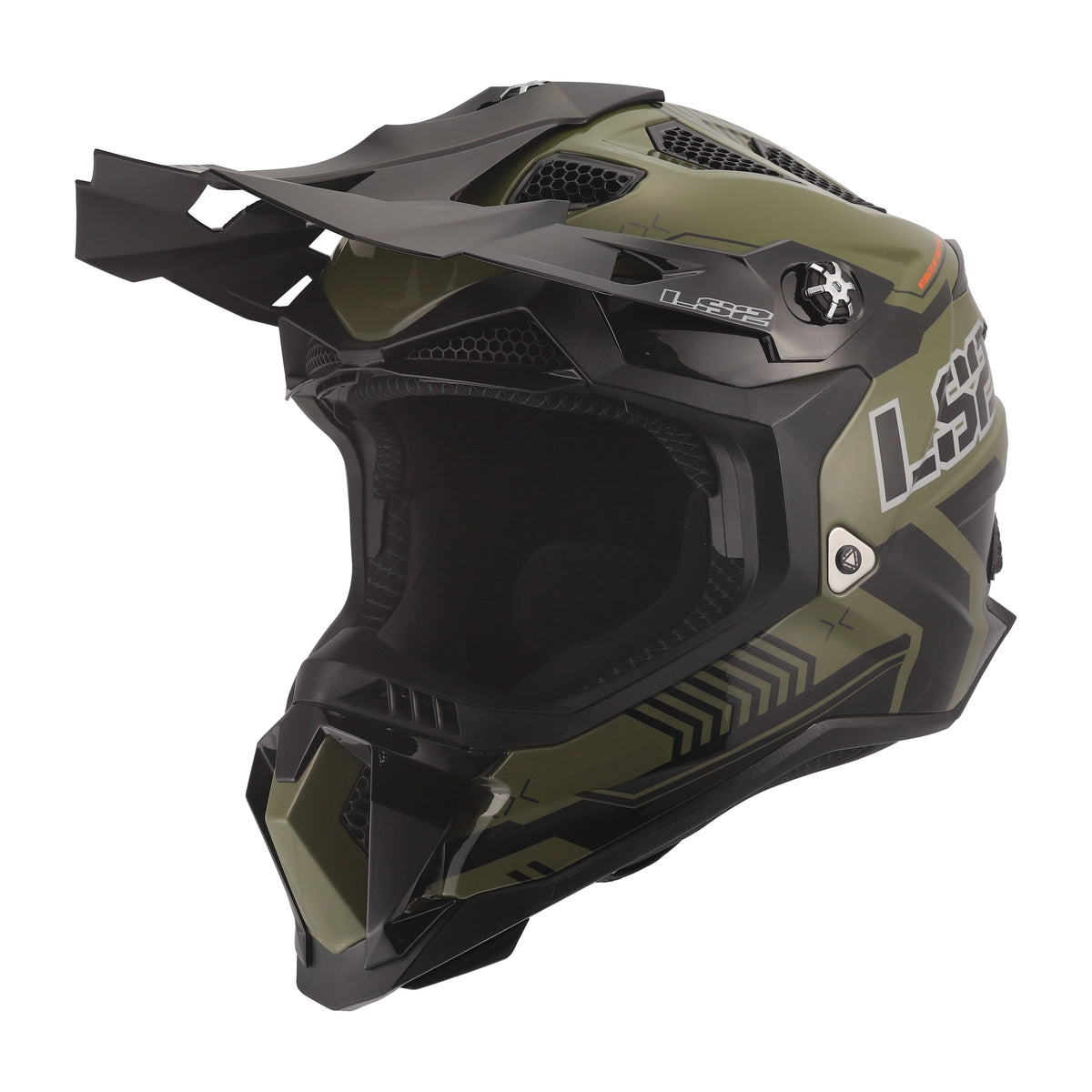 LS2 Subverter Evo Battalion Full Face Motocross Motorcycle Helmet – Gloss Green/Black