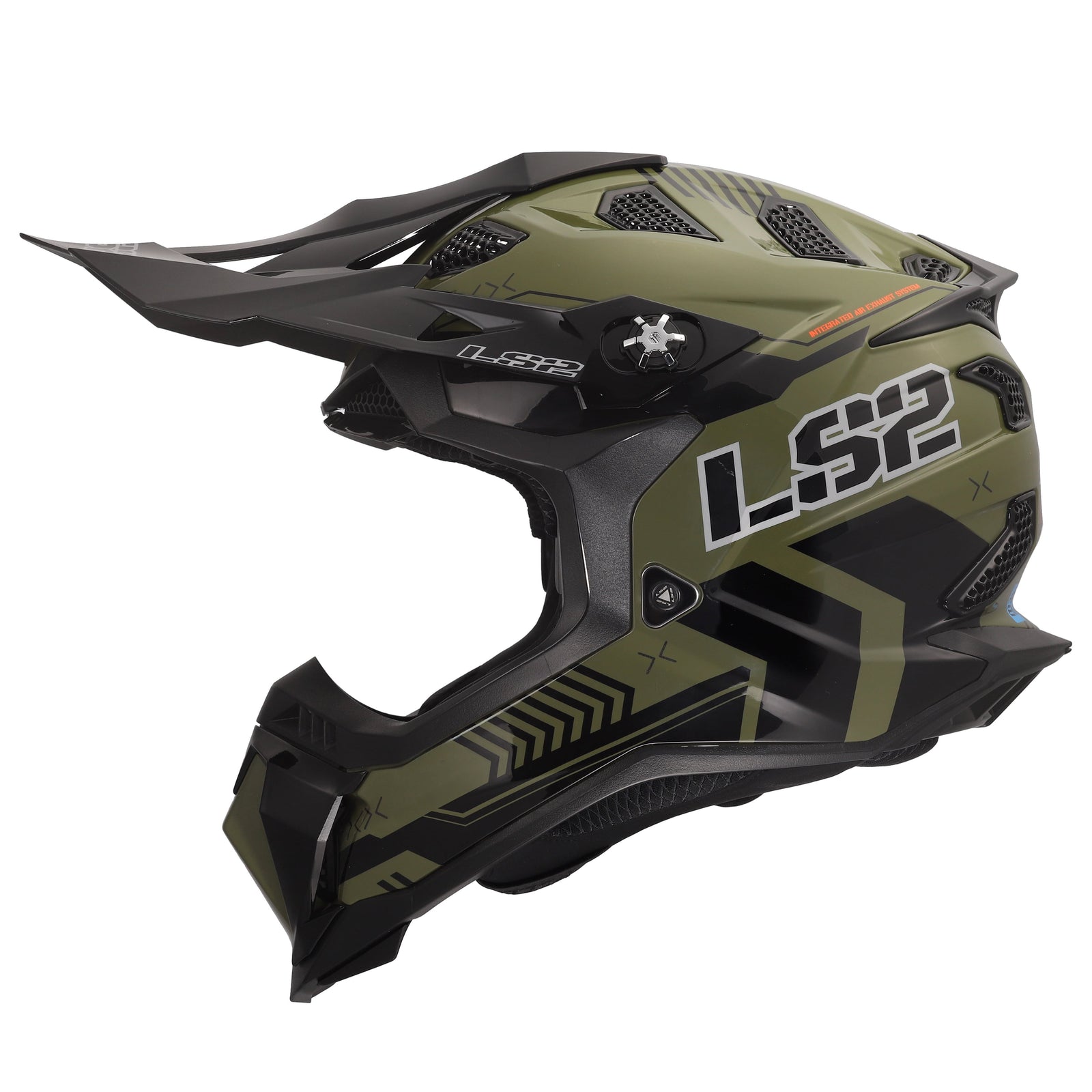 Helmet Subverter Evo Battalion Motocross Motorcycle Helmet - Gloss Green/Black Product View