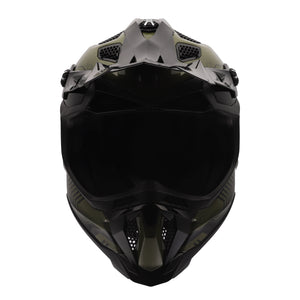 Helmet Subverter Evo Battalion Motocross Motorcycle Helmet - Gloss Green/Black
