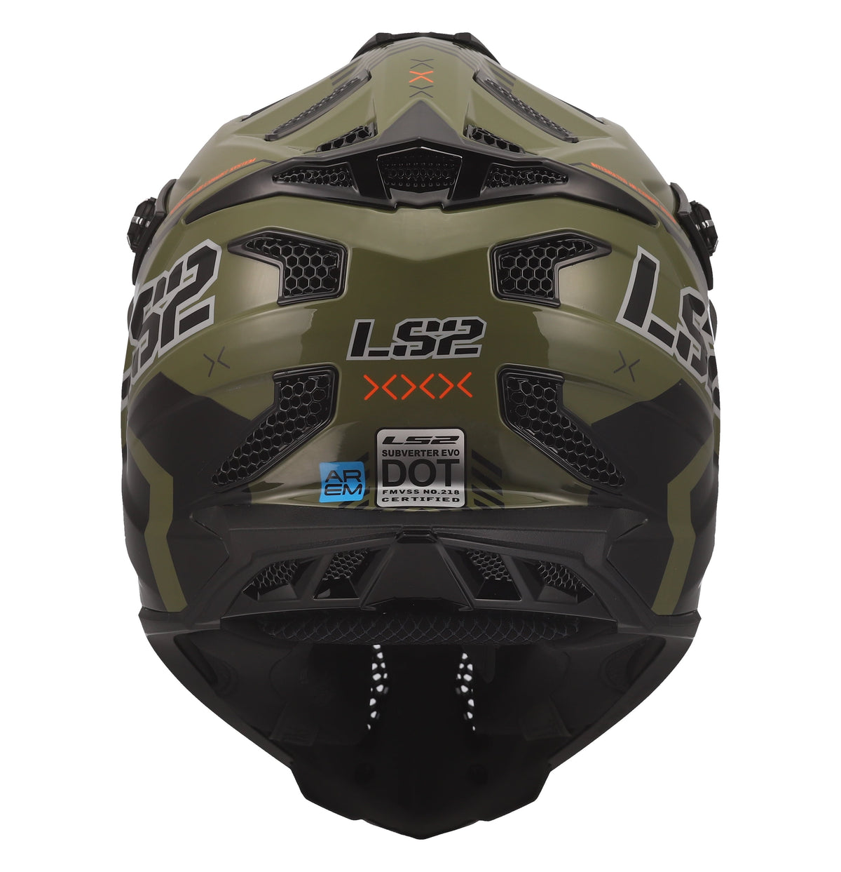 Helmet Subverter Evo Battalion Motocross Motorcycle Helmet - Gloss Green/Black Product View
