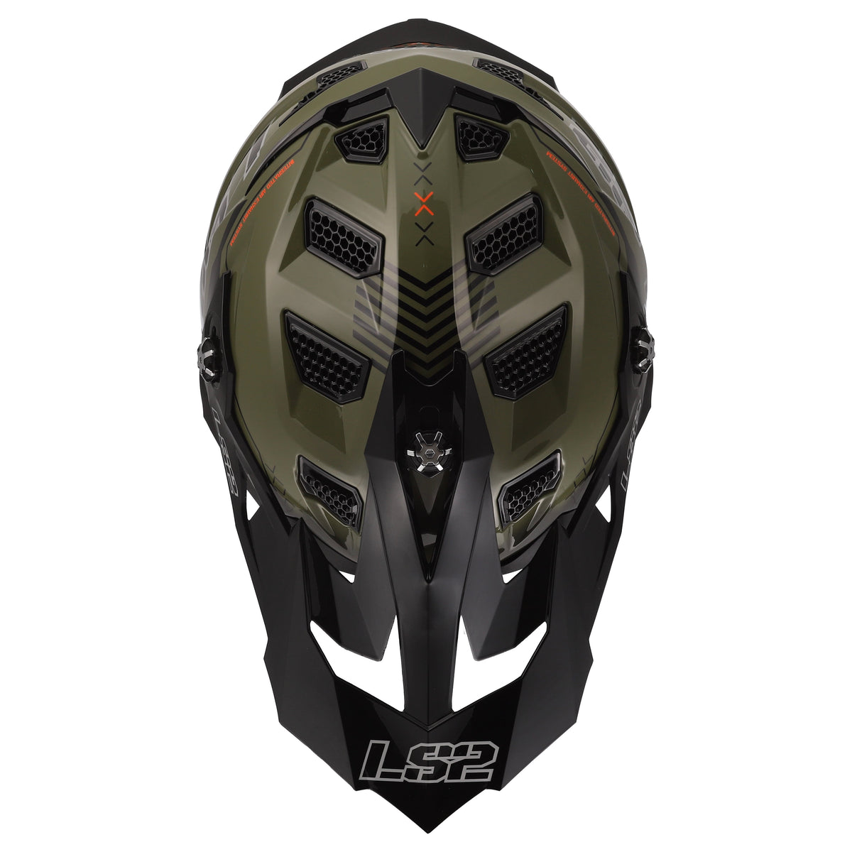 Helmet Subverter Evo Battalion Motocross Motorcycle Helmet - Gloss Green/Black Product View
