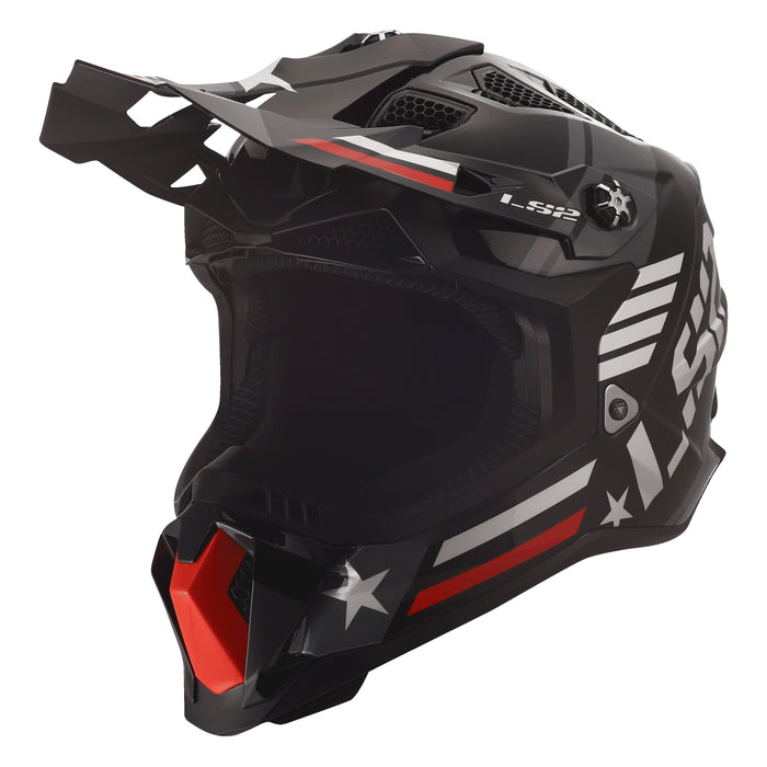 Helmet Subverter Evo Trooper Motocross Motorcycle Helmet - Gloss Black/White Product View