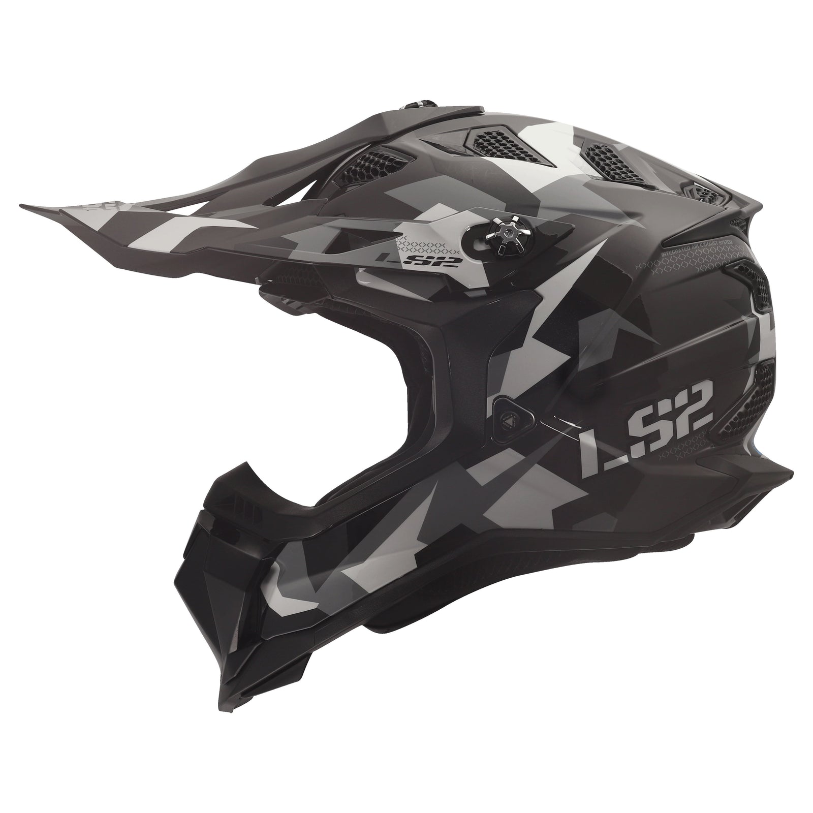 Helmet Subverter Evo Vector Motocross Helmet - Gloss Black/Gray/White Product View