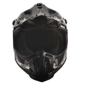 Helmet Subverter Evo Vector Motocross Helmet - Gloss Black/Gray/White