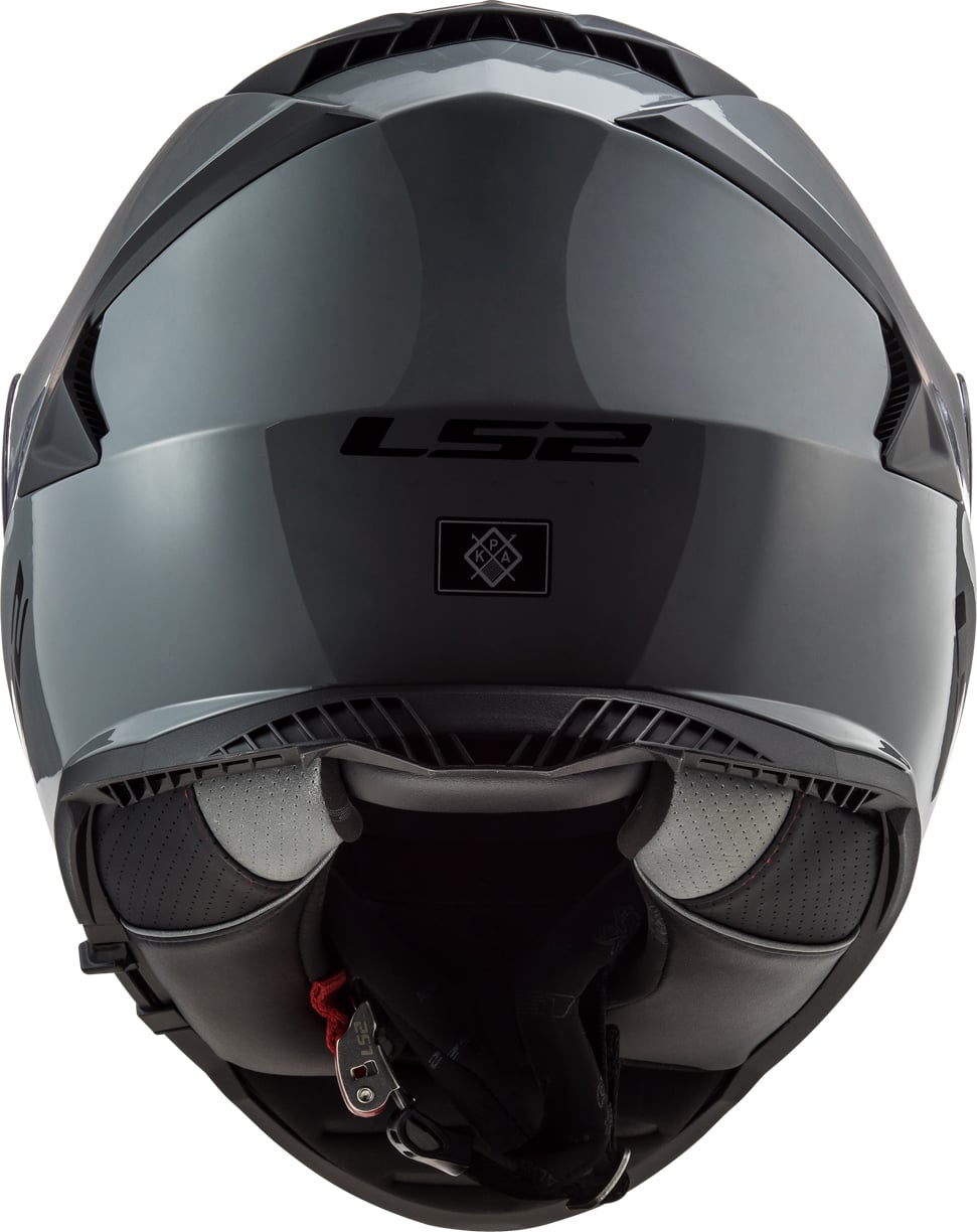 Helmet Assault Solid Full Face Motorcycle Helmet with SunShield - Gloss Battleship Gray Product View