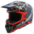 Force USA Carbon Full Face MX Helmet - Red/White/Blue Gloss Product View