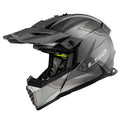 Gate TwoFace Full Face MX Helmet - Matte Gray/Black Product View