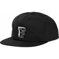 Fly Racing Varsity Adult Snapback Hat in all black with embroidered logo.