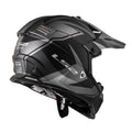 Gate TwoFace Full Face MX Helmet - Matte Gray/Black Product View