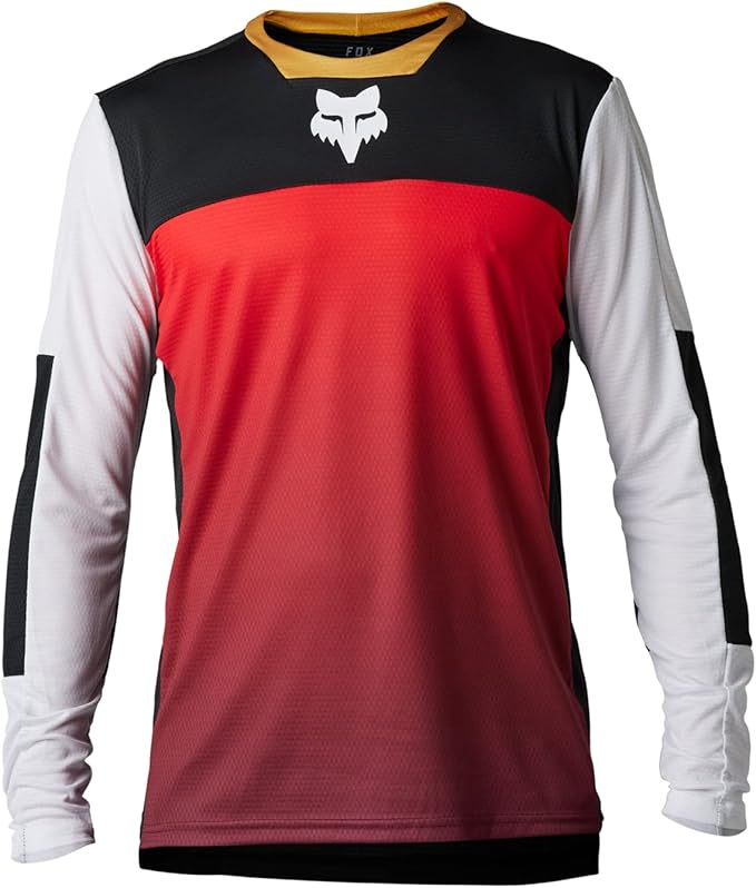 Fox Racing Men’s Defend Aurora Long Sleeve Mountain Bike Jersey – Front View