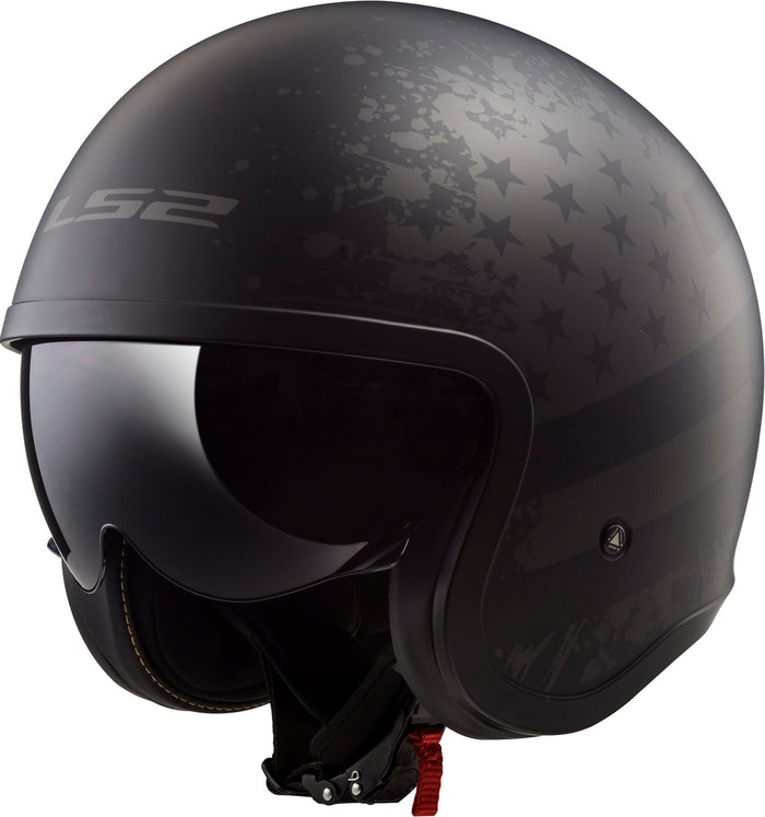 Spitfire Spark Open Face Helmet with SunShield - Chili Pepper Red Product View