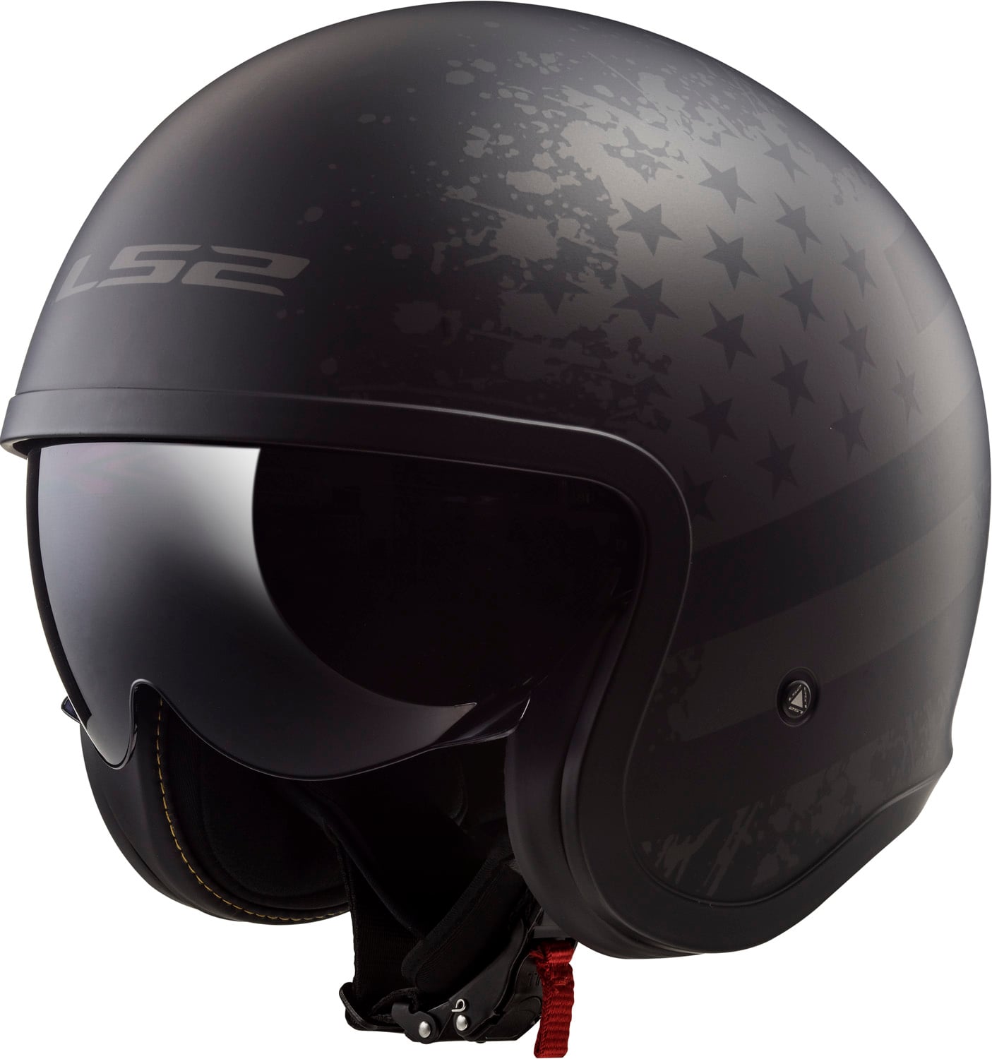 Spitfire Spark Open Face Helmet with SunShield - Chili Pepper Red Product View