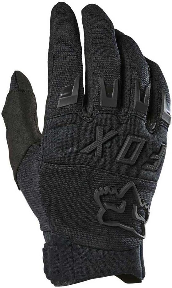 Fox Racing Men’s Dirtpaw Motocross Gloves – Black men’s dirt bike gloves with knuckle armor and padded palm.
