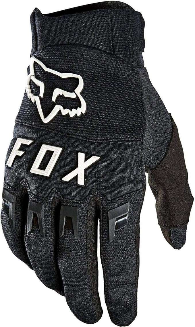 Fox Racing Men’s Dirtpaw Motocross Gloves – Black men’s dirt bike gloves with knuckle armor and padded palm.