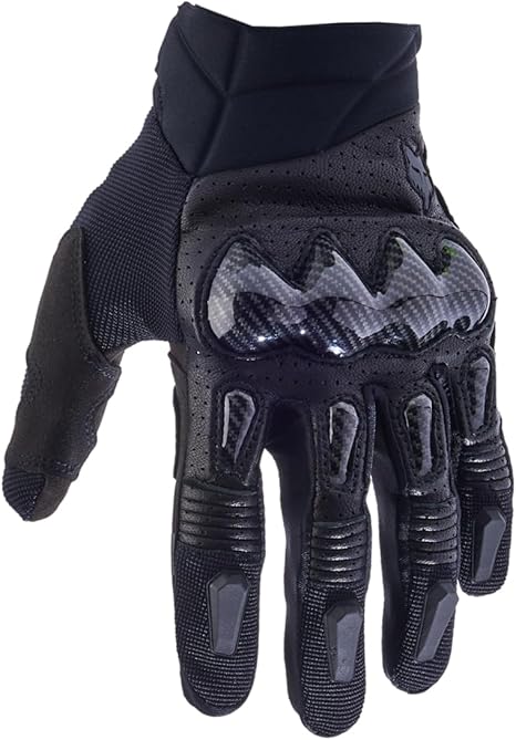 Fox Racing Men’s Bomber Motocross Dirt Bike Gloves – Graphite Motorcycle Racing Gloves with Knuckle Protection