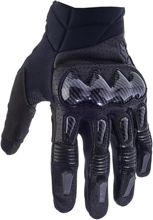 Fox Racing Men’s Bomber Motocross Dirt Bike Gloves – Graphite Motorcycle Racing Gloves with Knuckle Protection
