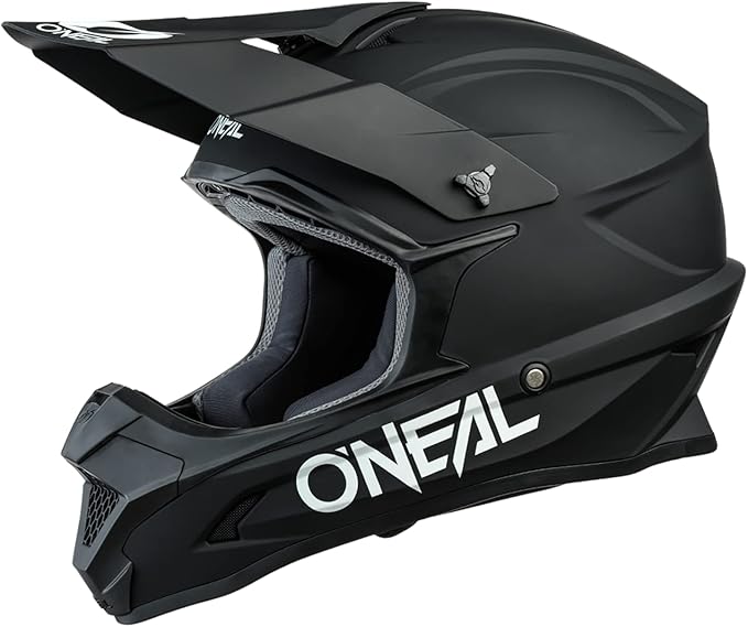 Lightweight O’Neal dirt bike helmet with durable multi-color graphics