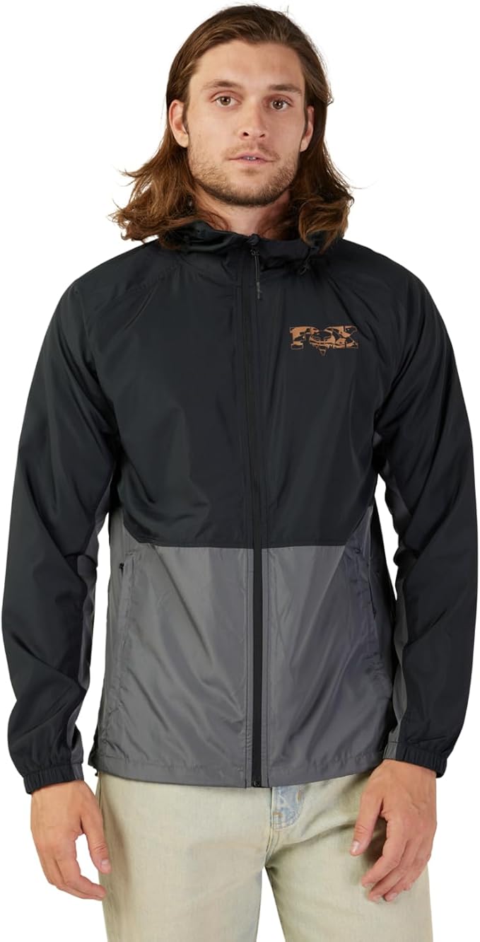 Fox Racing Men’s Cienega Windbreaker – Lightweight Ripstop Jacket with DWR Finish