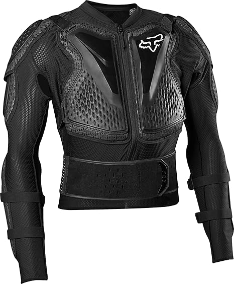 Fox Racing Youth Titan Sport Motocross Jacket – black boys dirt bike protective jacket with removable back protector.