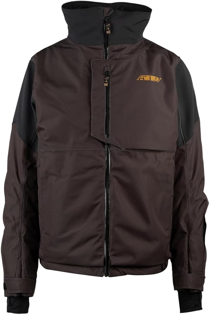 Snowmobile jacket with removable insulated vest liner and Aquaguard zippers