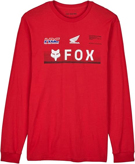 Fox Racing Mens Fox X Honda Premium Long Sleeve Tee