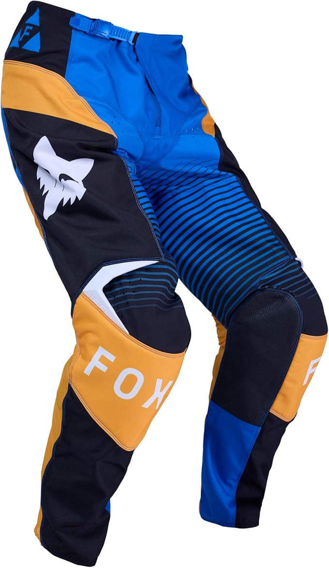 Off-road dirt bike pant with leather knee panels